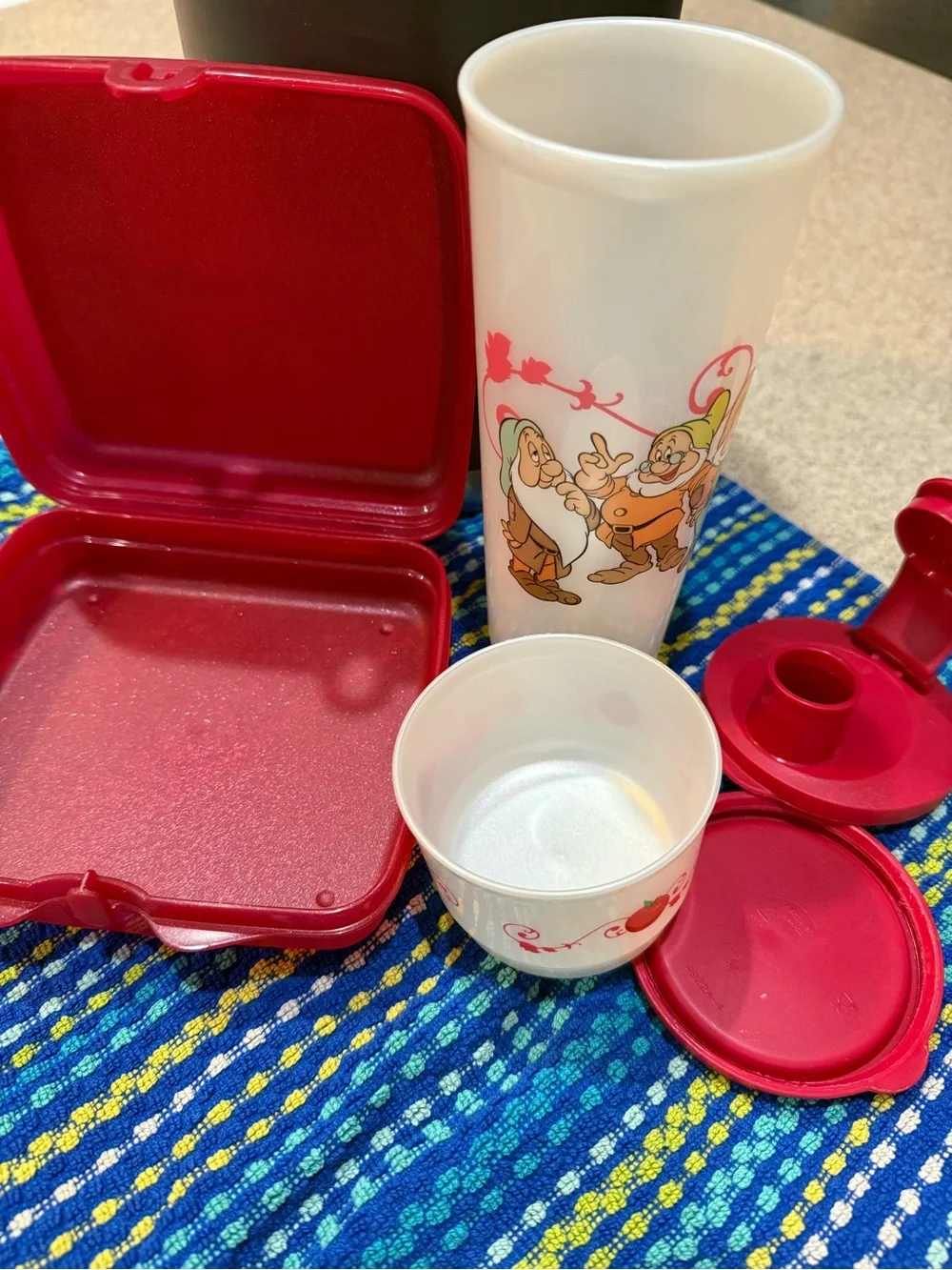 Tupperware Disney Snow White 3 Piece Lunch Set